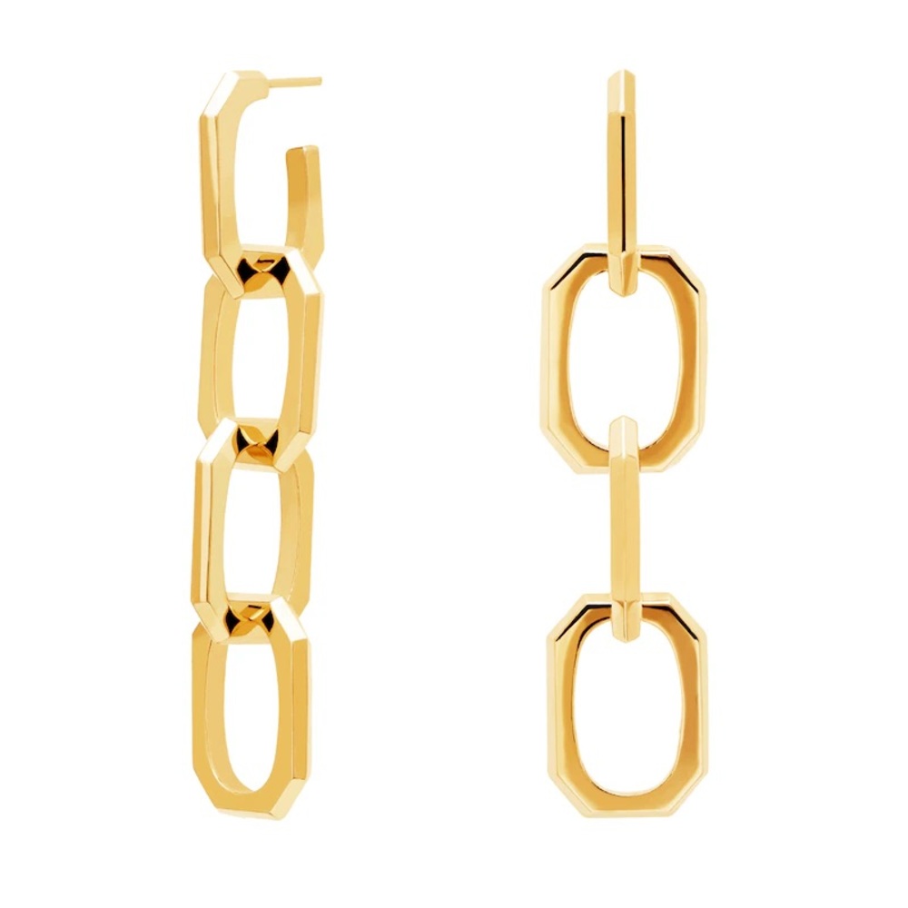‼️WOW‼️PDPAOLA™ at Zales 18K GOLD Plate link Chain Link Drop Earrings ‼️